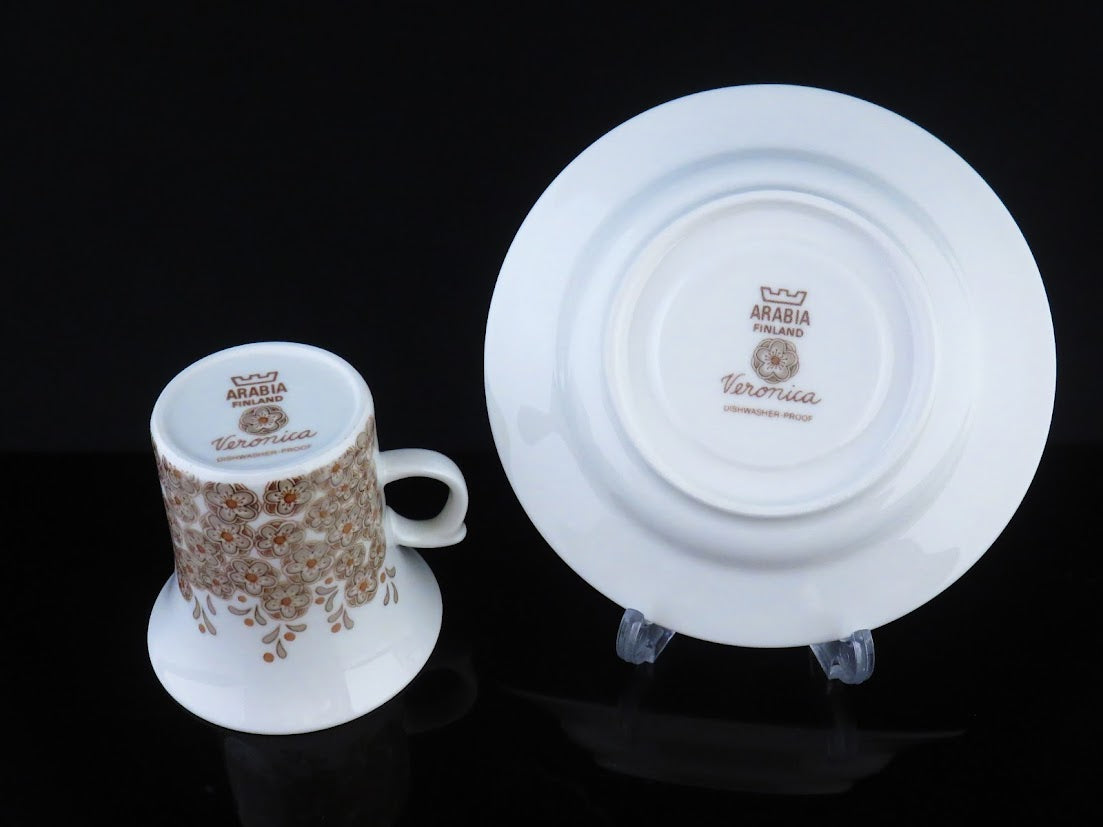 ARABIA/アラビア Veronica/ヴェロニカ Inkeri Leivo/インケリレイヴォ コーヒーカップ&ソーサー [2]