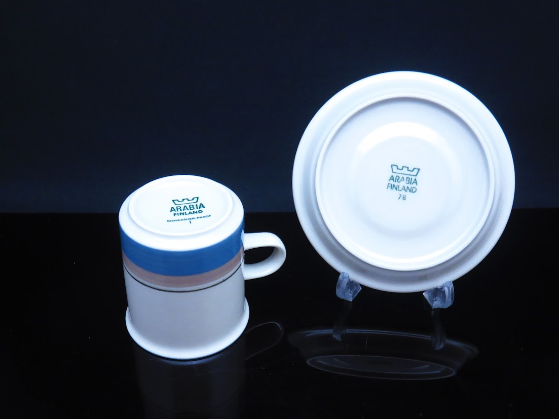 ARABIA/アラビア Uhtua/ウートゥア コーヒーカップ&ソーサー Inkeri Leivo/インケリレイヴォ Ulla Procope/ウラプロコッペ [2]