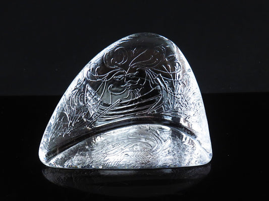 iittala/イッタラ ONNELLISET/オンネリセット 幸せな人々 Valto Kokko/ヴァルトコッコ ガラスオブジェ ブランドシール付き