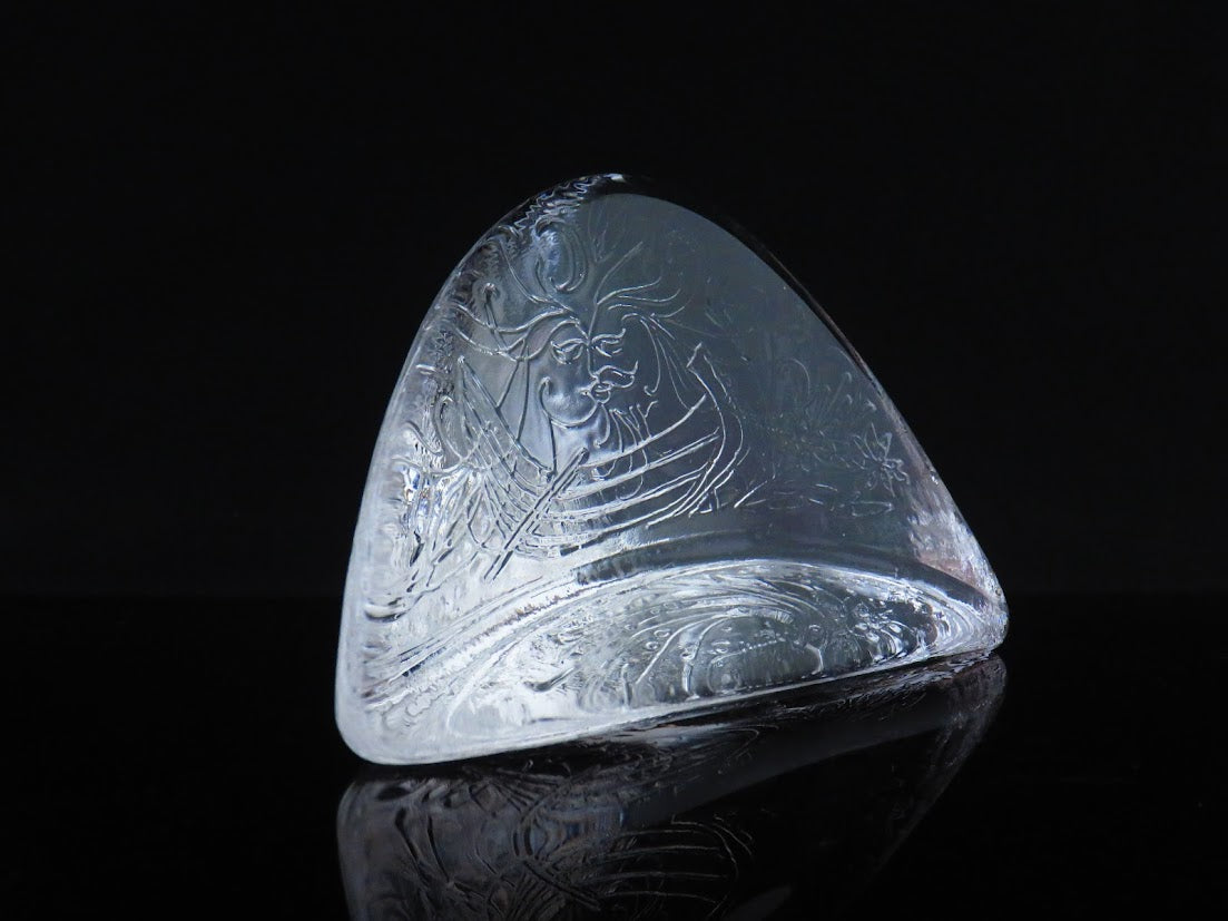 iittala/イッタラ ONNELLISET/オンネリセット 幸せな人々 Valto Kokko/ヴァルトコッコ ガラスオブジェ ブランドシール付き