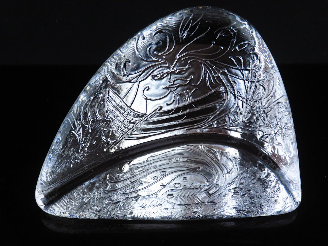 iittala/イッタラ ONNELLISET/オンネリセット 幸せな人々 Valto Kokko/ヴァルトコッコ ガラスオブジェ ブランドシール付き