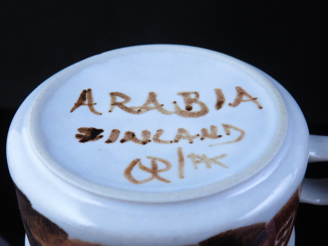 ARABIA/アラビア Rosmarin/ロスマリン ティーカップ&ソーサー Ulla Procope/ウラ・プロコッペ[3]