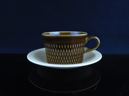 STAVANGERFLINT/スタヴァンゲルフリント Brunette/ブリュネット ティーカップ&ソーサー Kare Berven Fjeldsaa バイカラー [1]