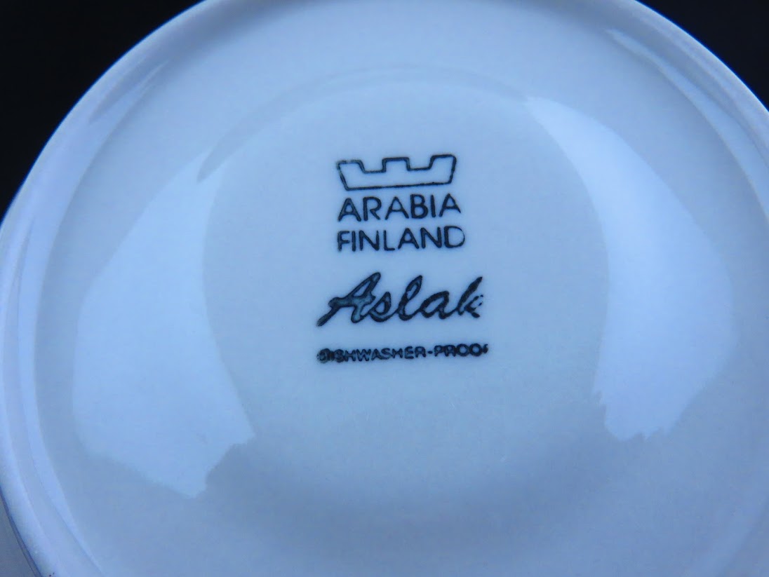 訳あり! ARABIA アラビア Aslak アスラク コーヒーカップ&ソーサー Ulla Procope ウラ・プロコッペ [2]