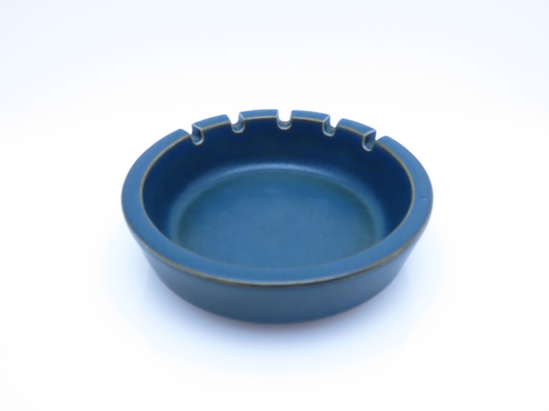 ARABIA/アラビア アッシュトレイ Φ16.5cm Goran Back/ゴランバック 灰皿 ブルールスカ RUSKA