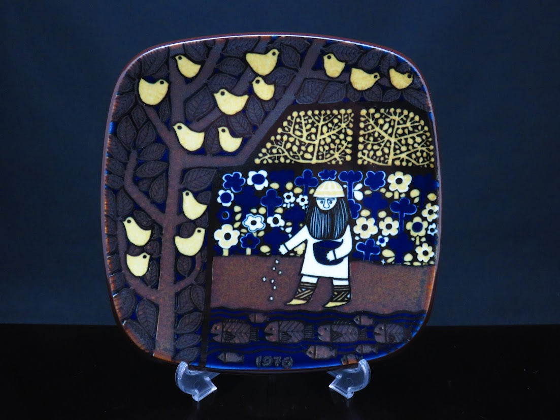 ARABIA/アラビア KALEVALA/カレワラ Raija Uosikkinen/ライヤウオシッキネン ウォールプレート 1976 初年度版