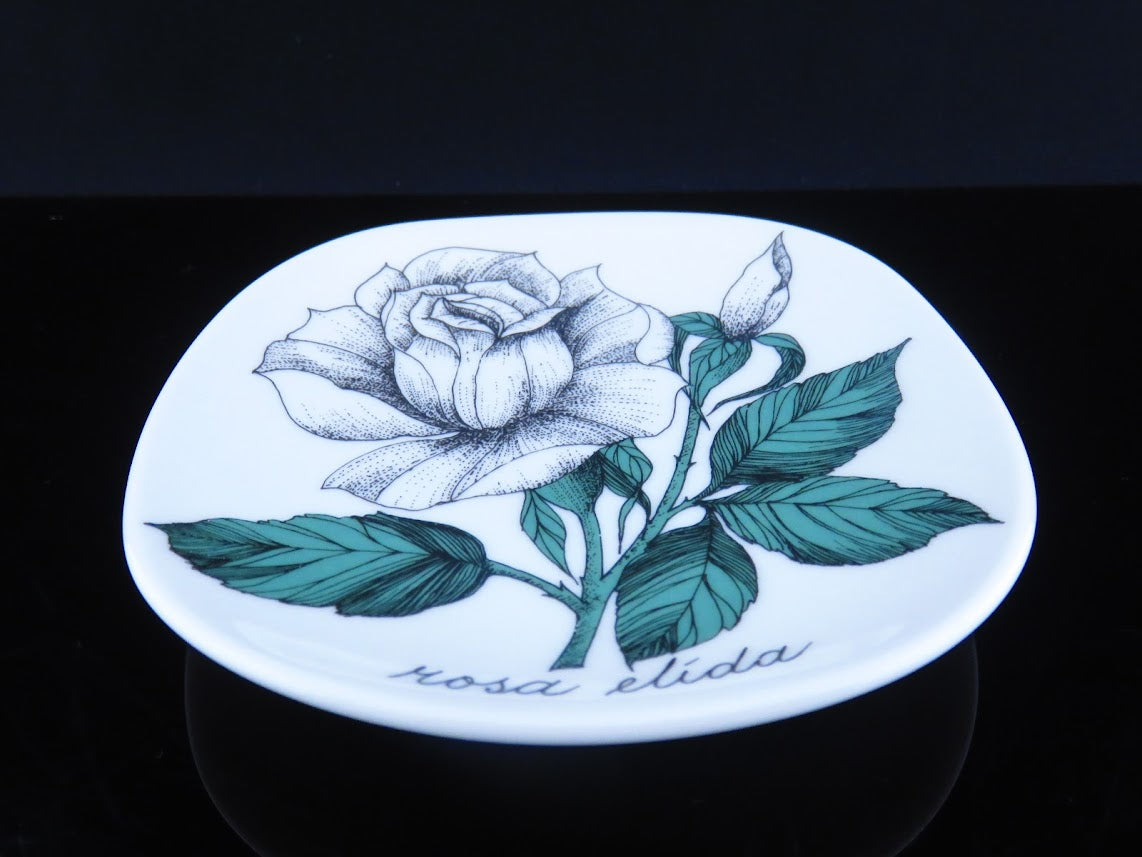 ARABIA/アラビア Botanica/ボタニカ Esteri Tomula/エステリトムラ Rosa elida/白バラ ウォールプレート 飾りプレート 絵皿