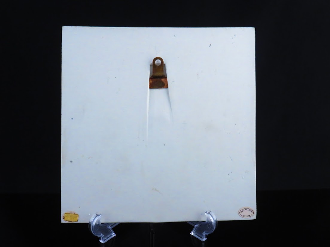 Gustavsberg/グスタフスベリ Lisa Larson/リサラーソン UNIK FAGLAR/2羽の鳥 陶板