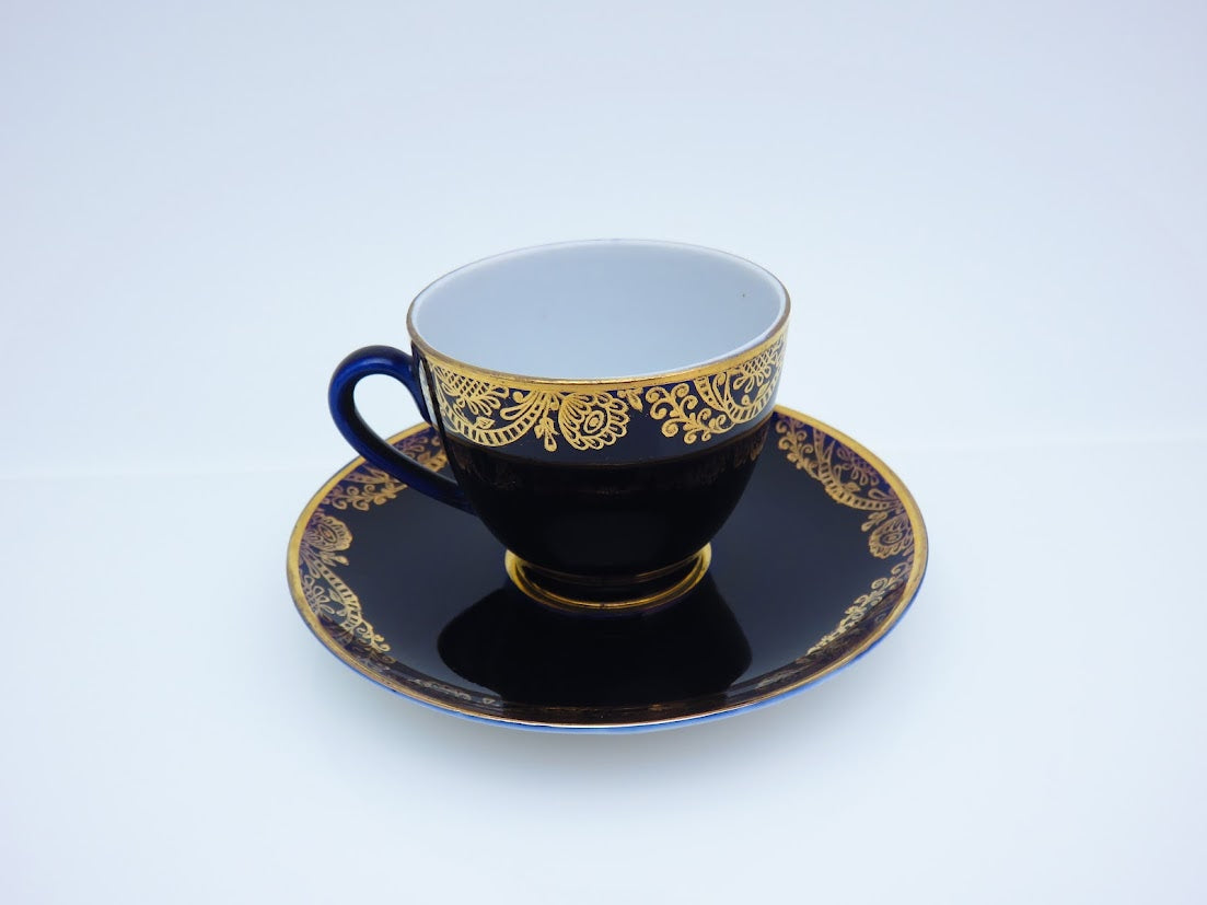 Lomonosov/ロモノーソフ Golden Frieze コーヒーカップ&ソーサー Imperial Porcelain/インペリアルポーセレン [1]