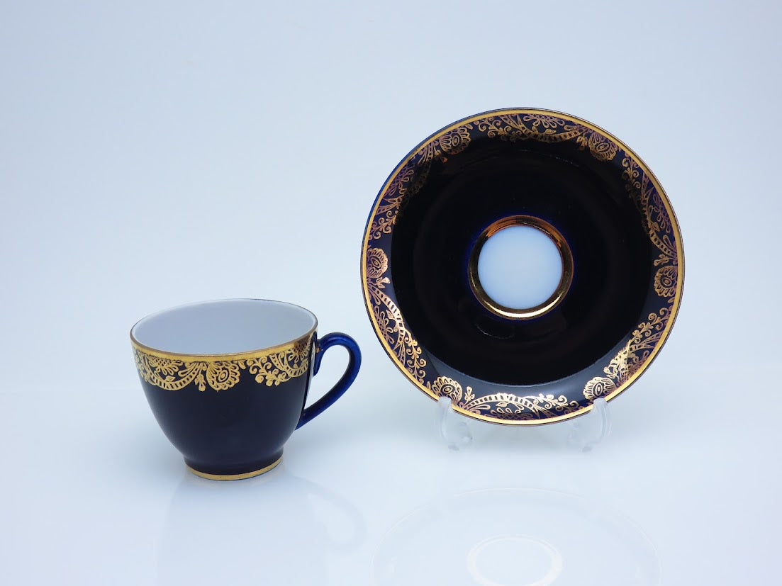 Lomonosov/ロモノーソフ Golden Frieze コーヒーカップ&ソーサー Imperial Porcelain/インペリアルポーセレン [1]