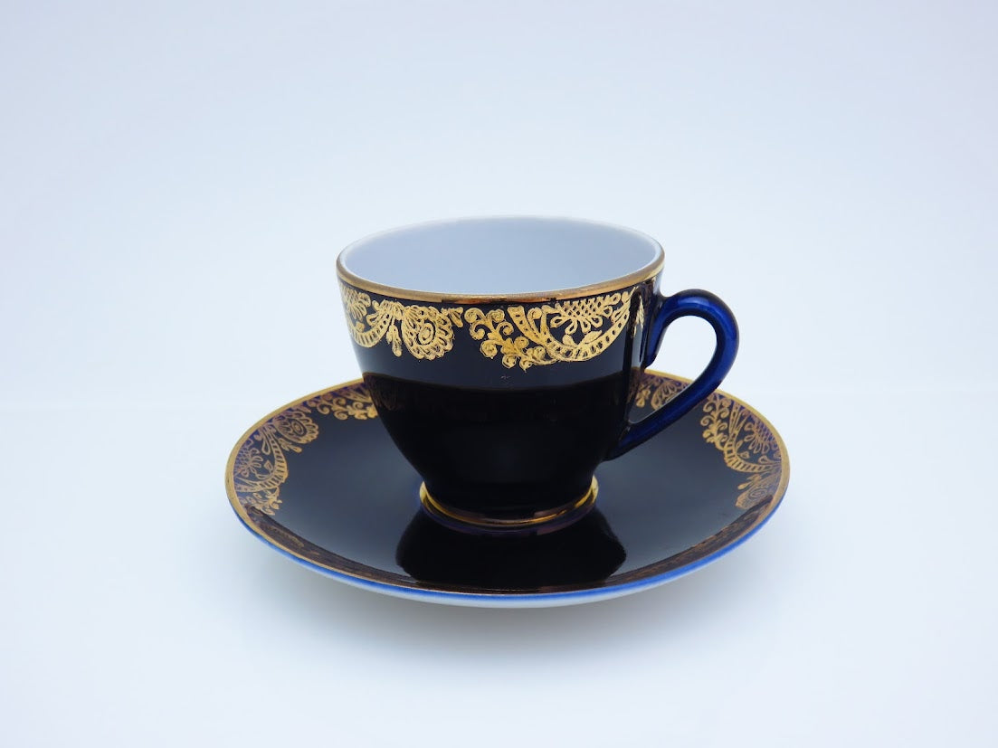 Lomonosov/ロモノーソフ Golden Frieze コーヒーカップ&ソーサー Imperial Porcelain/インペリアルポーセレン [2]