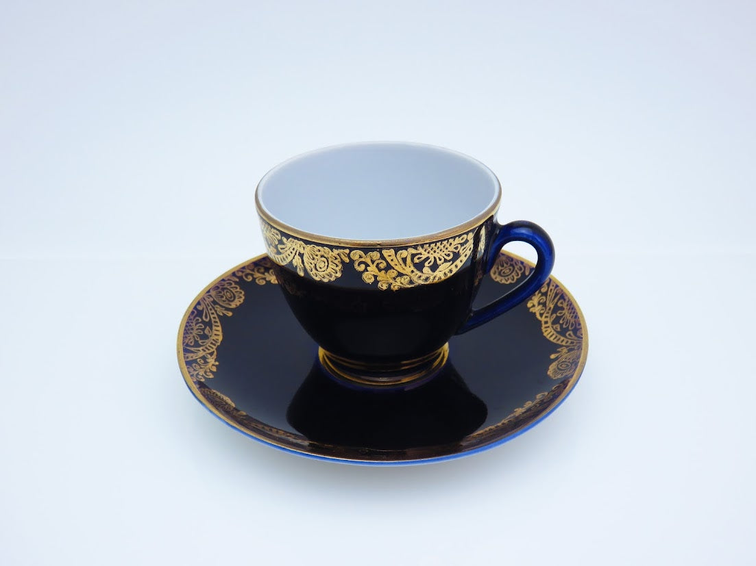 Lomonosov/ロモノーソフ Golden Frieze コーヒーカップ&ソーサー Imperial Porcelain/インペリアルポーセレン [2]