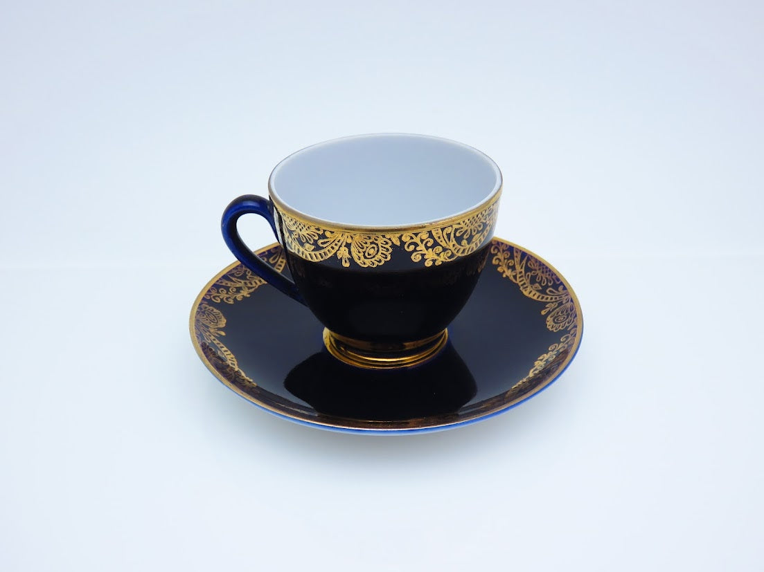 Lomonosov/ロモノーソフ Golden Frieze コーヒーカップ&ソーサー Imperial Porcelain/インペリアルポーセレン [2]