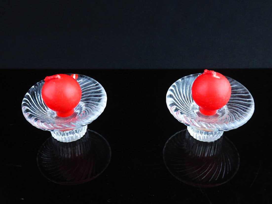 iittala/イッタラ Poppa/ポッパ Valto Kokko/バルトコッコ キャンドルスタンド 2個セット オリジナルキャンドル付き ブランドシール付き[1]