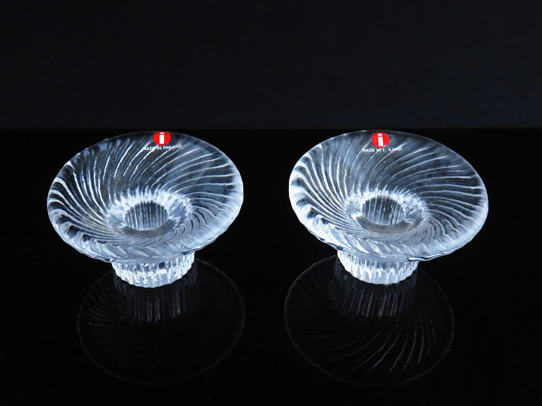 iittala/イッタラ Poppa/ポッパ Valto Kokko/バルトコッコ キャンドルスタンド 2個セット オリジナルキャンドル付き ブランドシール付き[1]