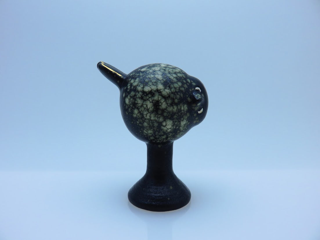 Gustavsberg/グスタフスベリ Lisa Larson/リサラーソン Tekla 黒 鳥 フィギュア