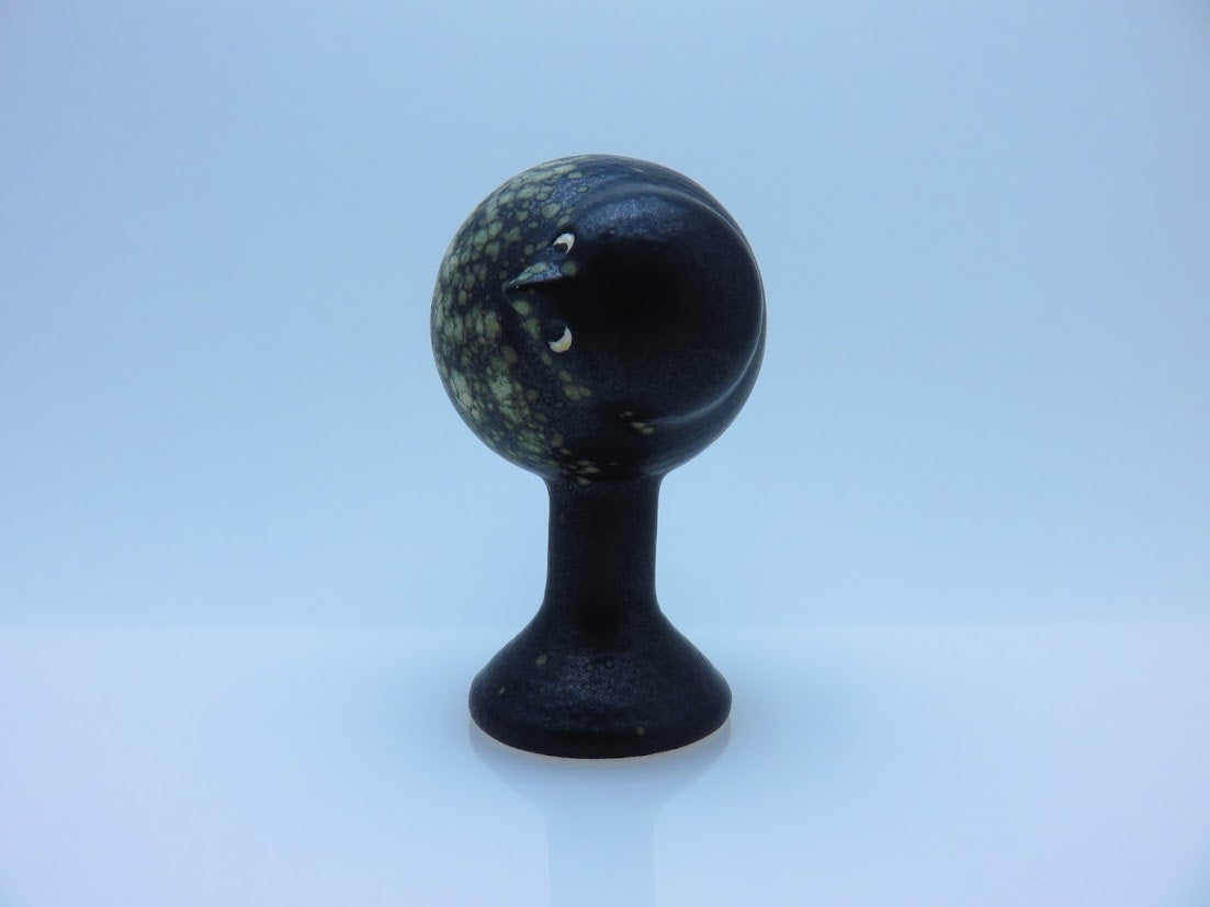 Gustavsberg/グスタフスベリ Lisa Larson/リサラーソン Tekla 黒 鳥 フィギュア