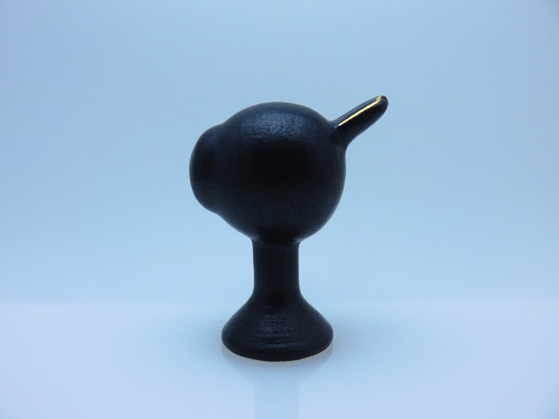 Gustavsberg/グスタフスベリ Lisa Larson/リサラーソン Tekla 黒 鳥 フィギュア