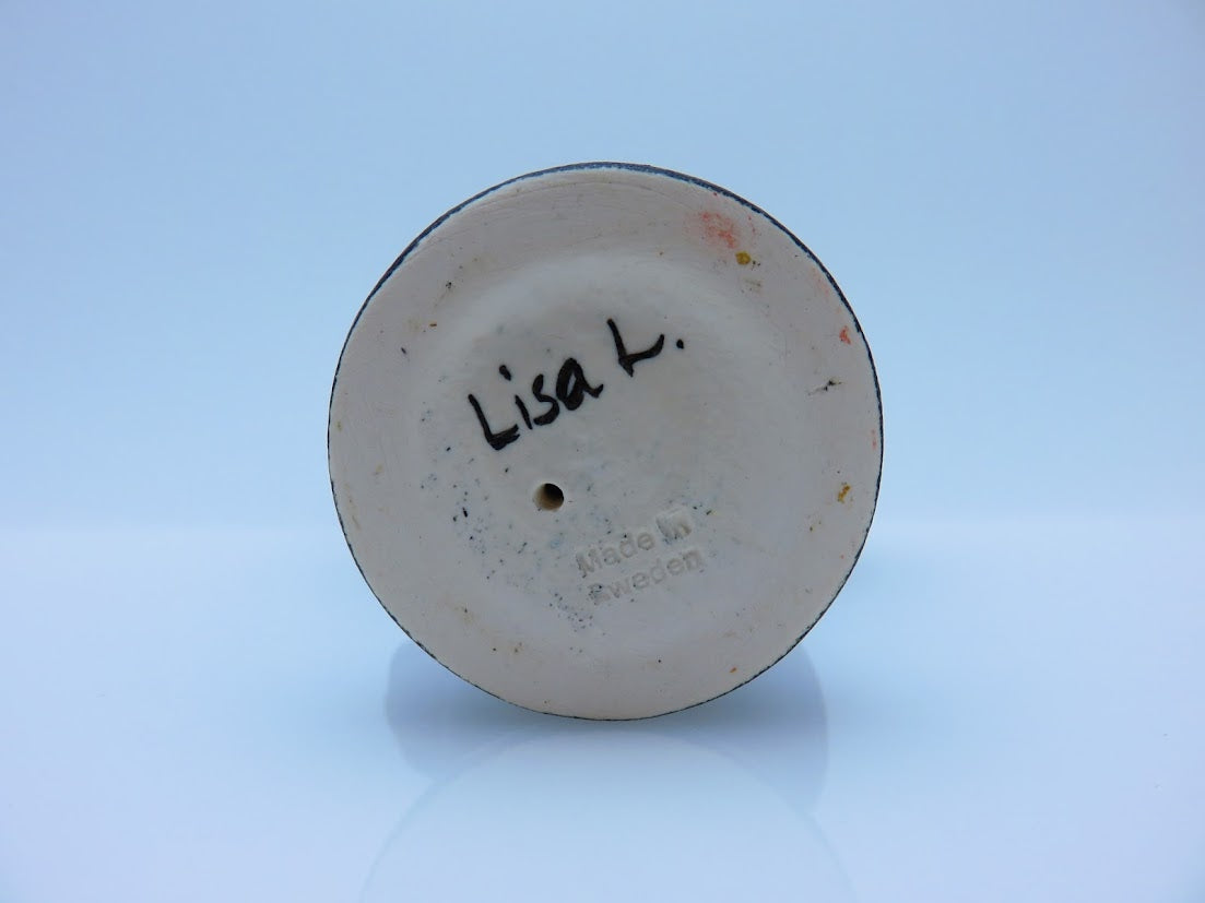 Gustavsberg/グスタフスベリ Lisa Larson/リサラーソン Tekla 黒 鳥 フィギュア