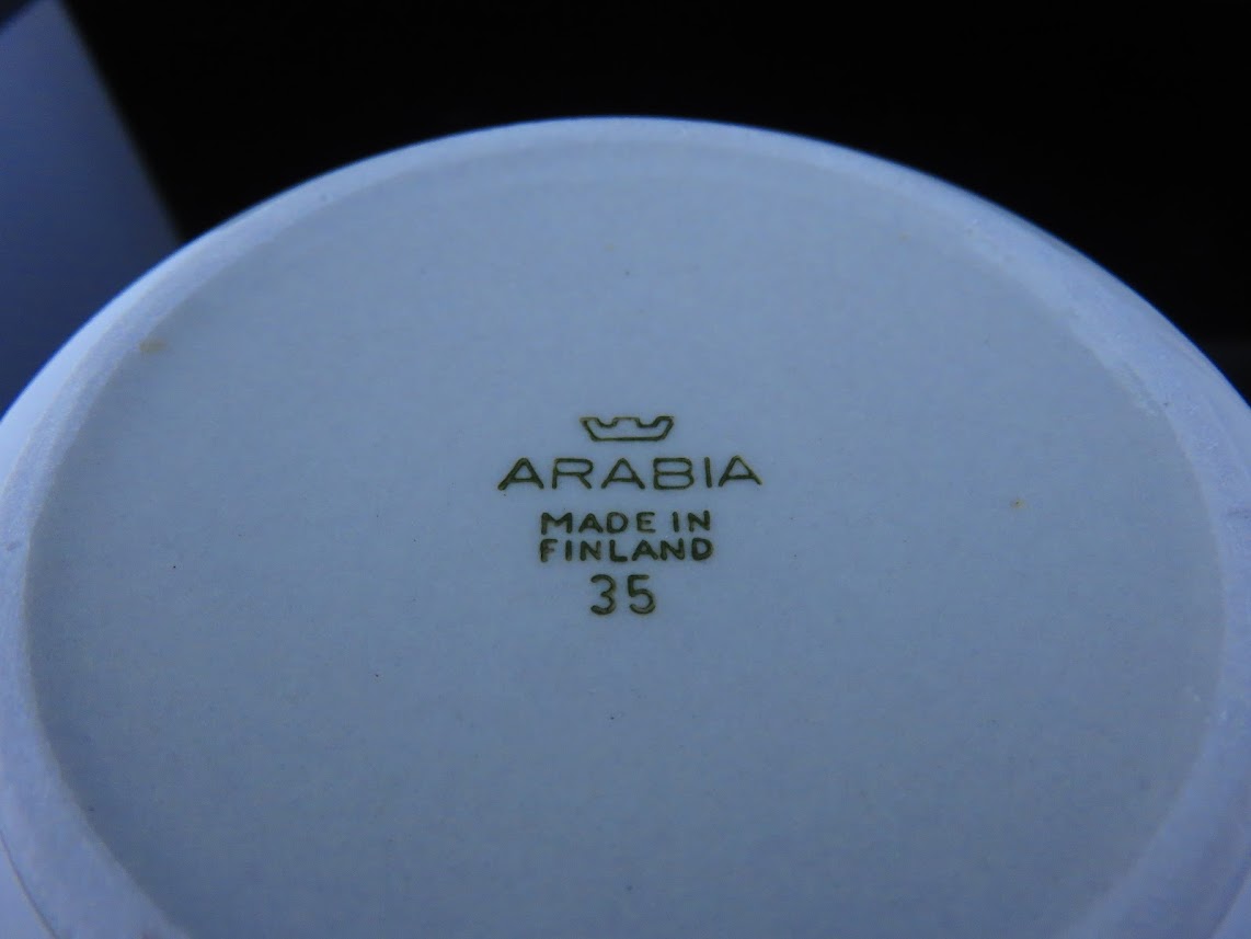 ARABIA/アラビア Oliivi/オリービ オリーブ Ulla Procope/ウラプロコッペ ティーカップ&ソーサー [1]