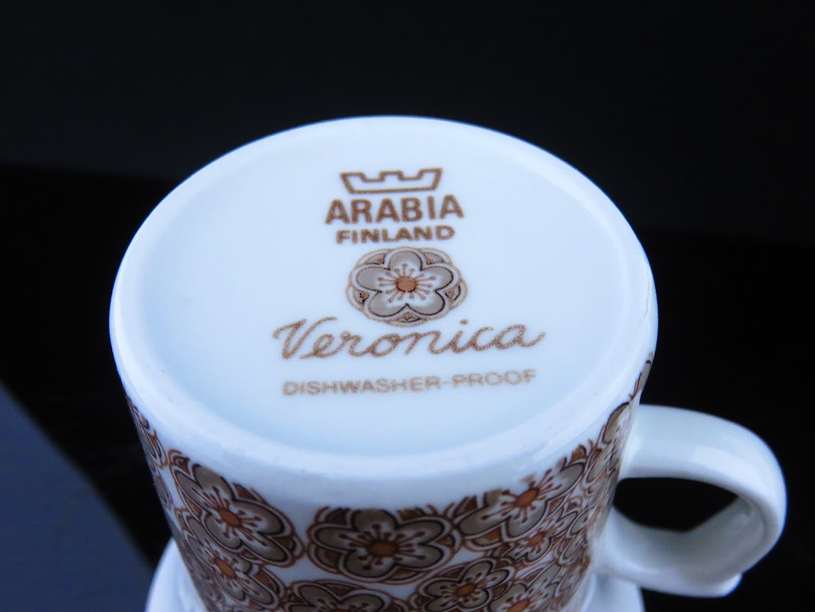 ARABIA/アラビア Veronica/ヴェロニカ Inkeri Leivo/インケリレイヴォ コーヒーカップ&ソーサー [2]