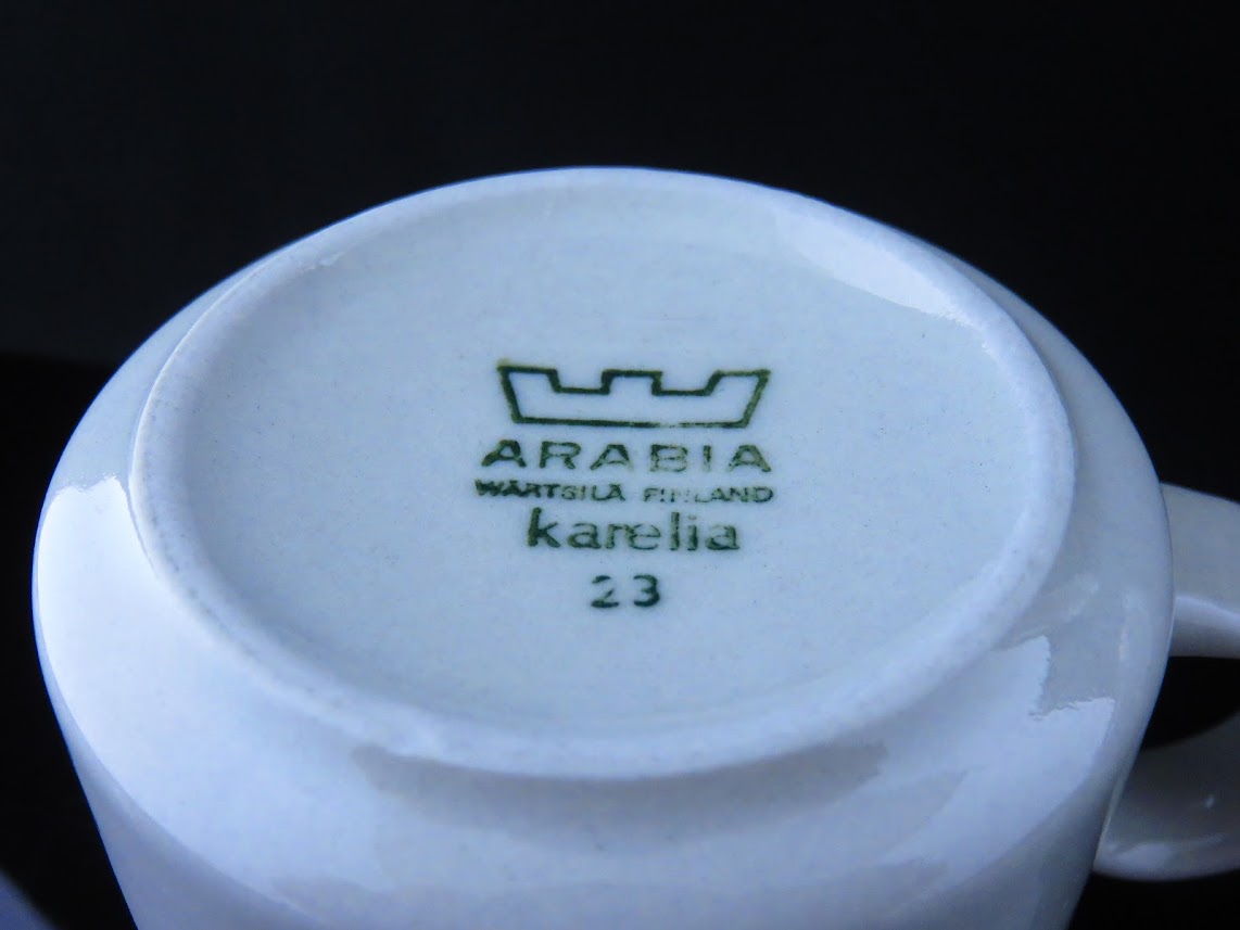 ARABIA/アラビア KARELIA/カレリア Anja Jaatinen-Winquist Peter Winquist/ピーターウィンクイスト ティーカップ&ソーサー [1]