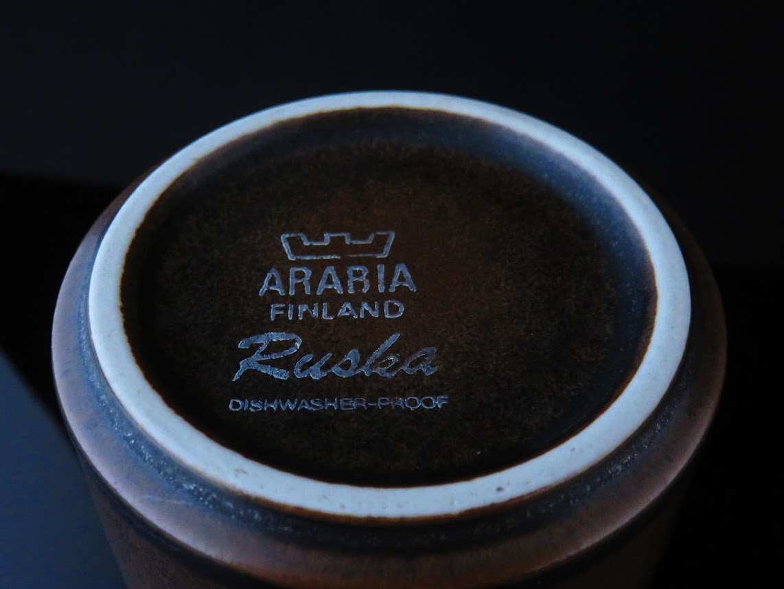 ARABIA/アラビア RUSKA/ルスカ モーニングカップ&ソーサー Ulla Procope/ウラプロコッペ バックスタンプあり [4]