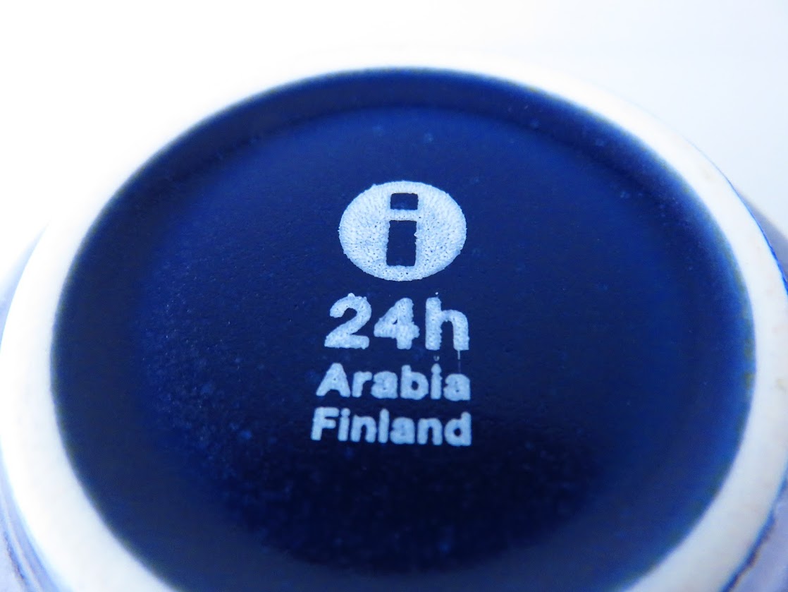 ARABIA/アラビア 24h ティーカップ&ソーサー Heikki Orvola/ヘイッキオルヴォラ 青 ブルー iittala/イッタラ [7]