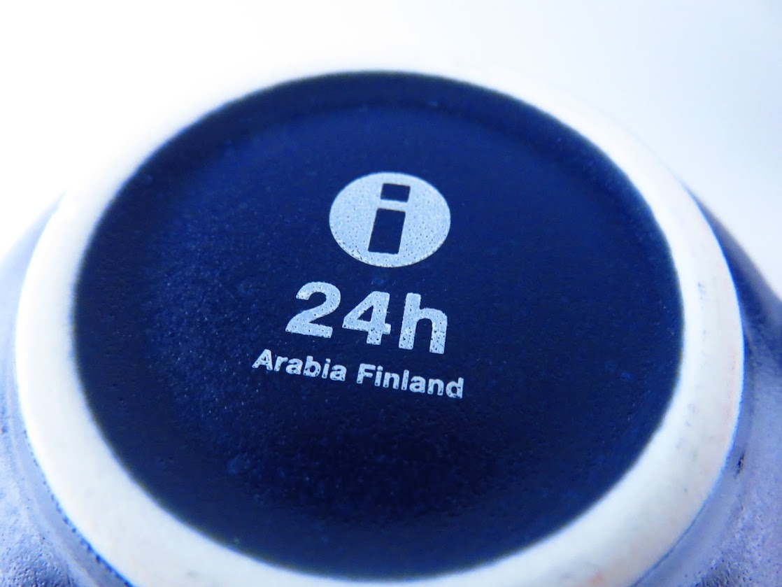 ARABIA/アラビア 24h ティーカップ&ソーサー Heikki Orvola/ヘイッキオルヴォラ 青 ブルー iittala/イッタラ [8]
