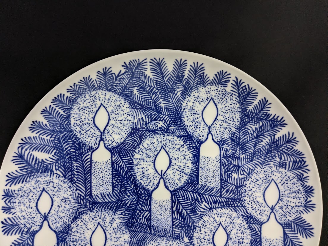 Gustavsberg グスタフスベリ Jultallrik クリスマスプレート SVEN JONSON スヴェンジョンソン 1976 ウォールプレート 飾りプレート 絵皿