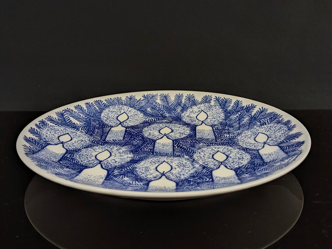 Gustavsberg グスタフスベリ Jultallrik クリスマスプレート SVEN JONSON スヴェンジョンソン 1976 ウォールプレート 飾りプレート 絵皿