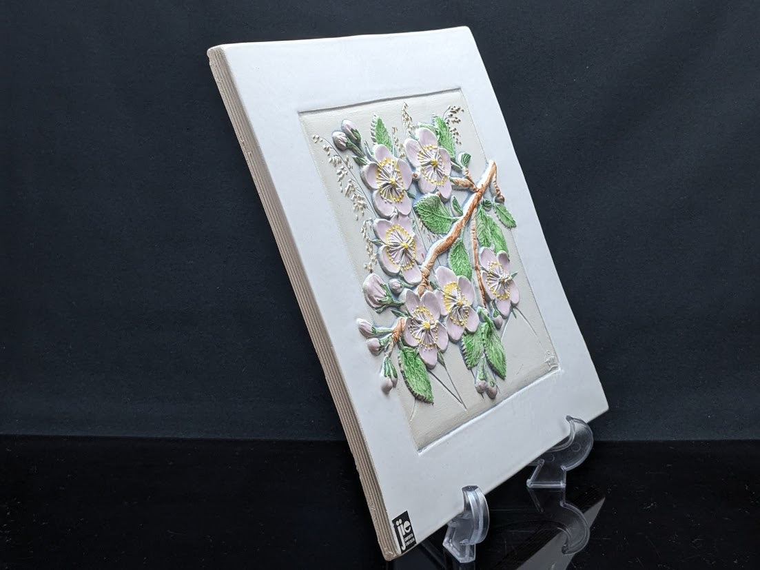 レア！ Jie Gantofta/ジィガントフタ Aimo Nietosvuori/アイモニエトスヴオリ 陶板 桜 ブランドシール付き