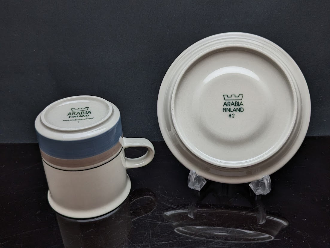 ARABIA/アラビア Uhtua/ウートゥア コーヒーカップ&ソーサー Inkeri Leivo/インケリレイヴォ Ulla Procope/ウラプロコッペ [1]