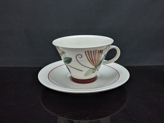 ARABIA/アラビア Harlekin/ハレキン KARNEVAL/カーニバル Inkeri Leivo/インケリレイヴォ コーヒーカップ&ソーサー [1]