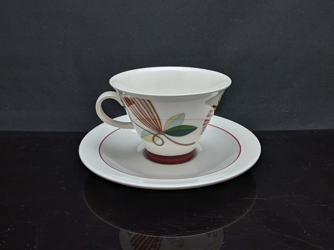 ARABIA/アラビア Harlekin/ハレキン KARNEVAL/カーニバル Inkeri Leivo/インケリレイヴォ コーヒーカップ&ソーサー [1]