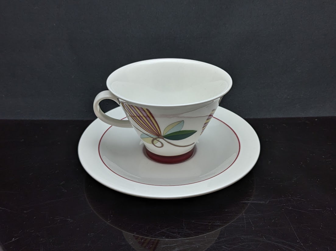 ARABIA/アラビア Harlekin/ハレキン KARNEVAL/カーニバル Inkeri Leivo/インケリレイヴォ コーヒーカップ&ソーサー [1]