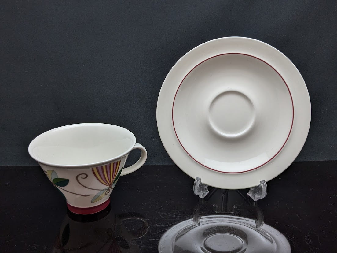 ARABIA/アラビア Harlekin/ハレキン KARNEVAL/カーニバル Inkeri Leivo/インケリレイヴォ コーヒーカップ&ソーサー [1]