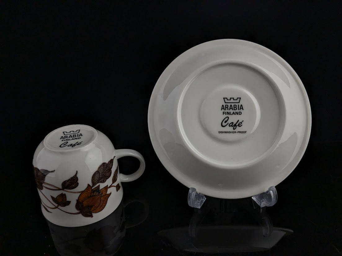 ARABIA/アラビア Cafe/カフェ コーヒーカップ&ソーサー Gunvor Olin-Gronqvist/グンヴァルオリングラングヴィスト [2]