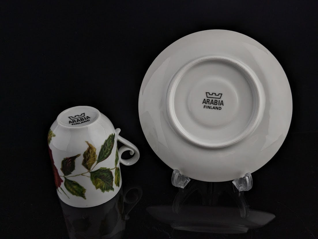 ARABIA/アラビア Ruusu/ルース カップ&ソーサー Anneli Qveflander/アンネリクヴェフランデル Marimekko/マリメッコ [1]