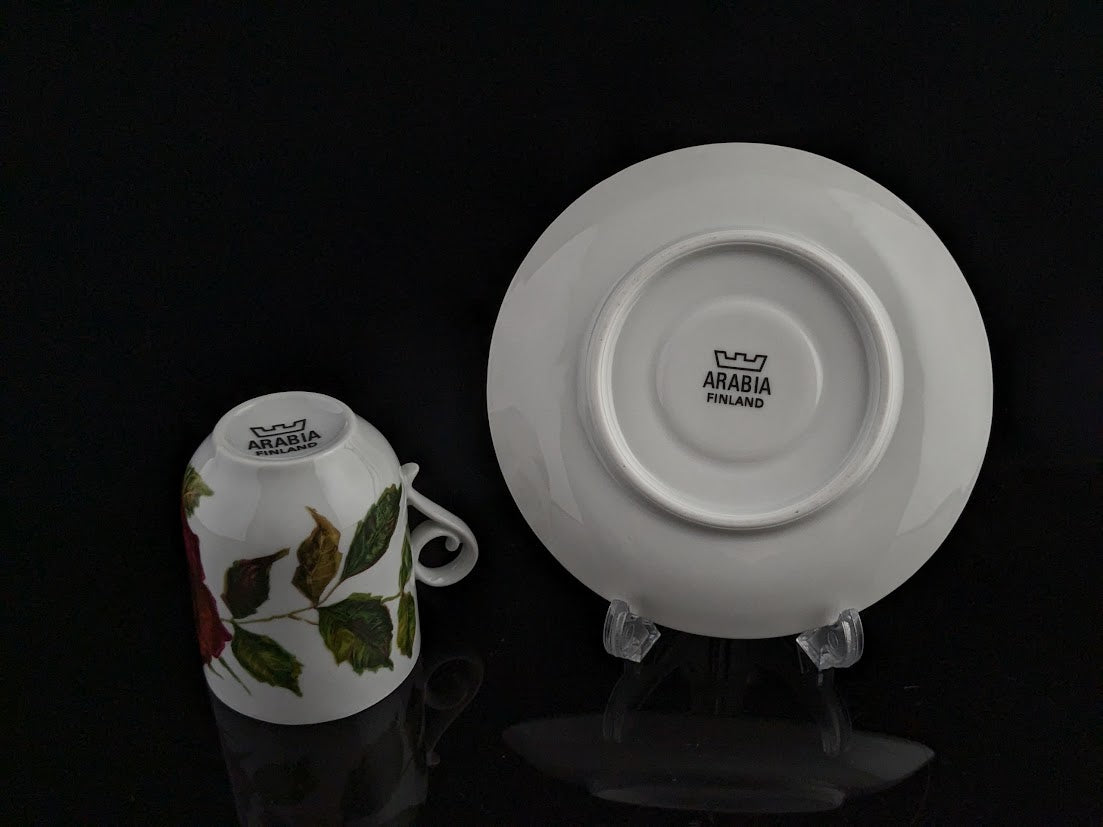 ARABIA/アラビア Ruusu/ルース カップ&ソーサー Anneli Qveflander/アンネリクヴェフランデル Marimekko/マリメッコ [2]