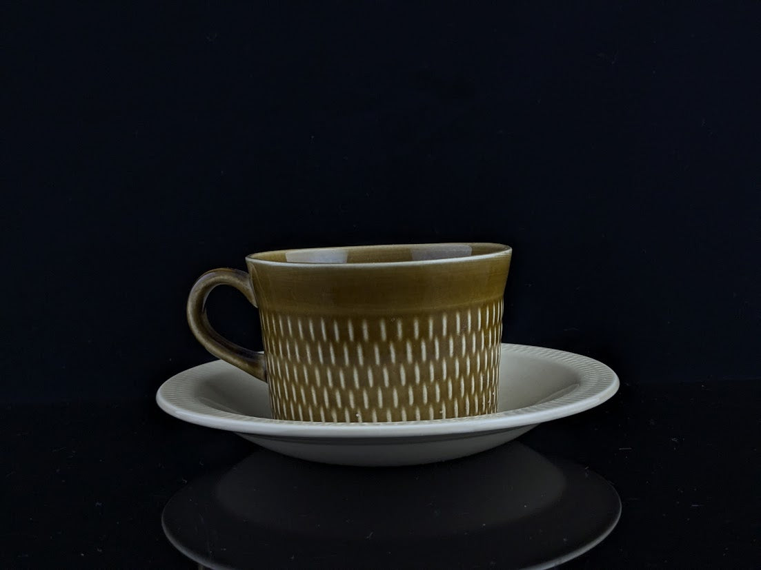 STAVANGERFLINT/スタヴァンゲルフリント Brunette/ブリュネット ティーカップ&ソーサー Kare Berven Fjeldsaa バイカラー [2]