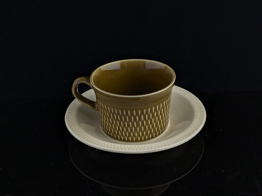 STAVANGERFLINT/スタヴァンゲルフリント Brunette/ブリュネット ティーカップ&ソーサー Kare Berven Fjeldsaa バイカラー [2]