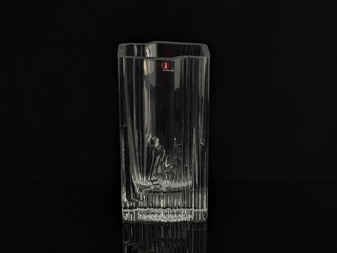 iittala/イッタラ Sointu/ソインツ Tapio Wirkkala/タピオウィルカラ フラワーベース 花瓶 H16cm カットサインあり ブランドシール付き