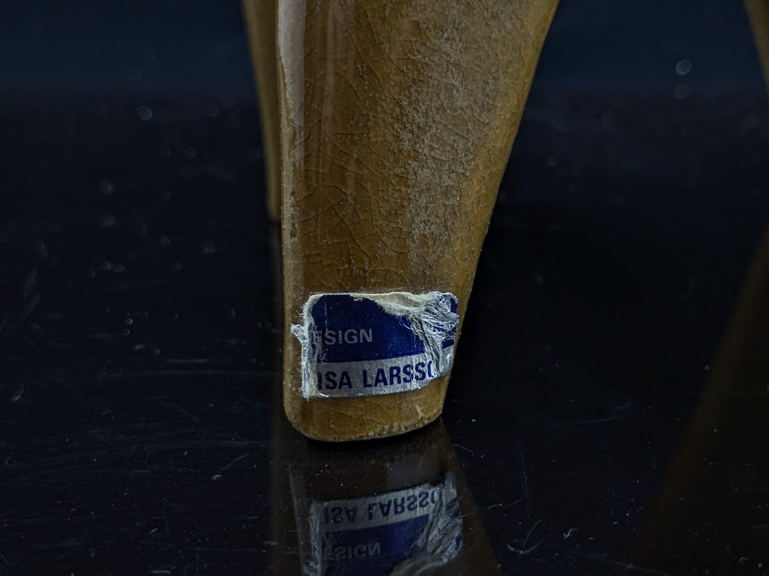 Gustavsberg/グスタフスベリ Lisa Larson/リサラーソン STORA ZOO Giraff/キリン フィギュア ブランドシール付き