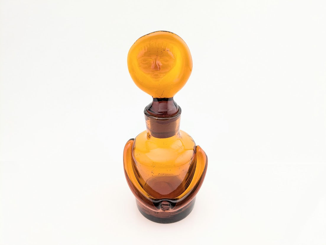 Boda/ボダ Erik Hoglund/エリックホグラン アンバー カットサインあり ボトル デカンタ 人型