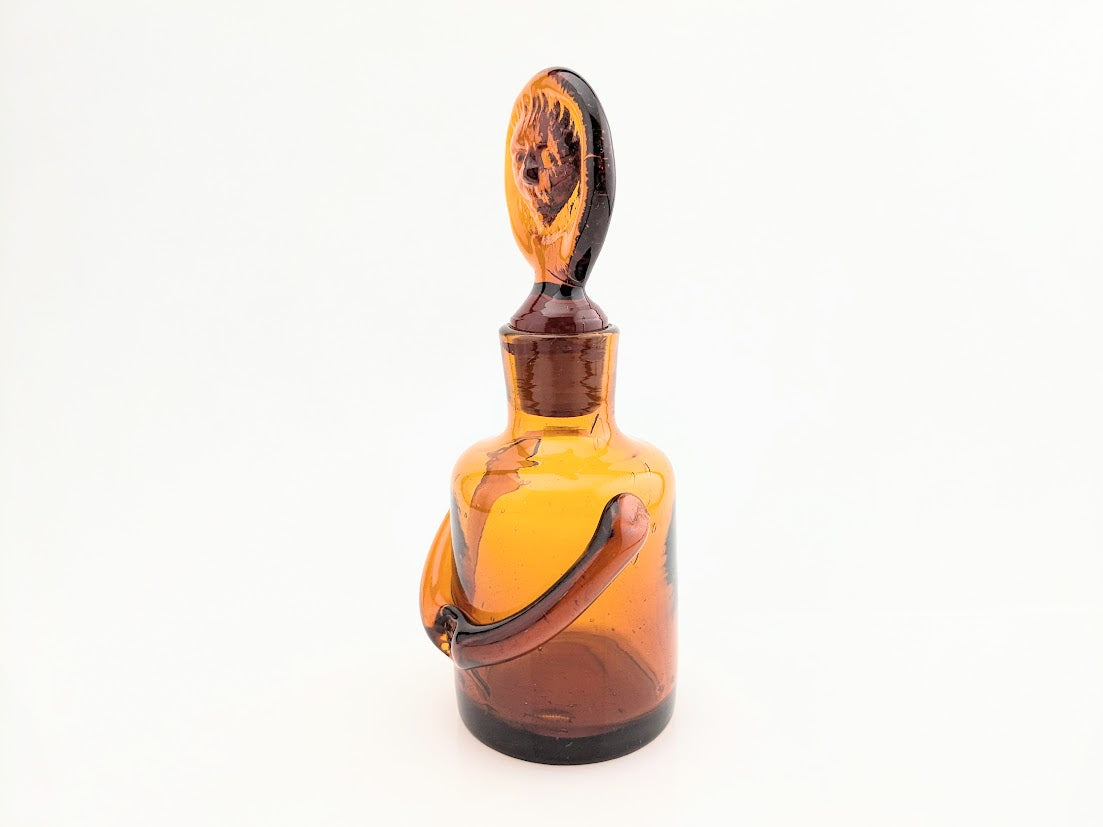 Boda/ボダ Erik Hoglund/エリックホグラン アンバー カットサインあり ボトル デカンタ 人型