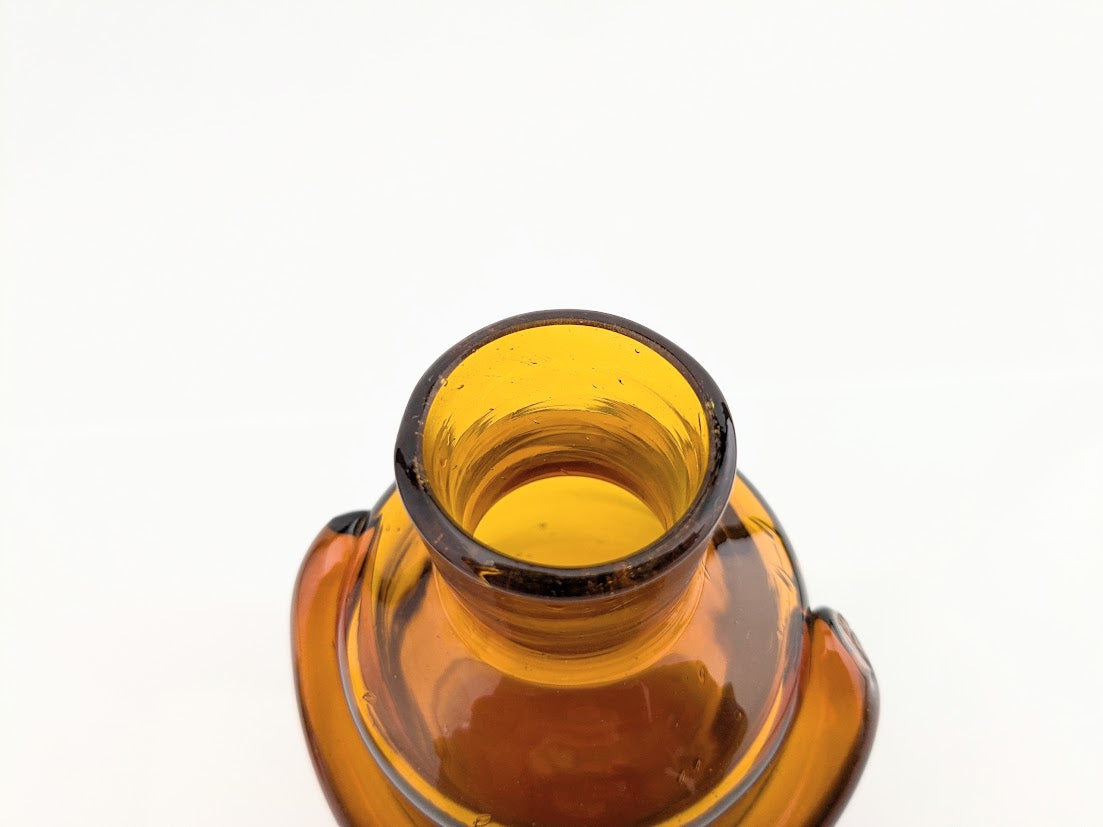 Boda/ボダ Erik Hoglund/エリックホグラン アンバー カットサインあり ボトル デカンタ 人型