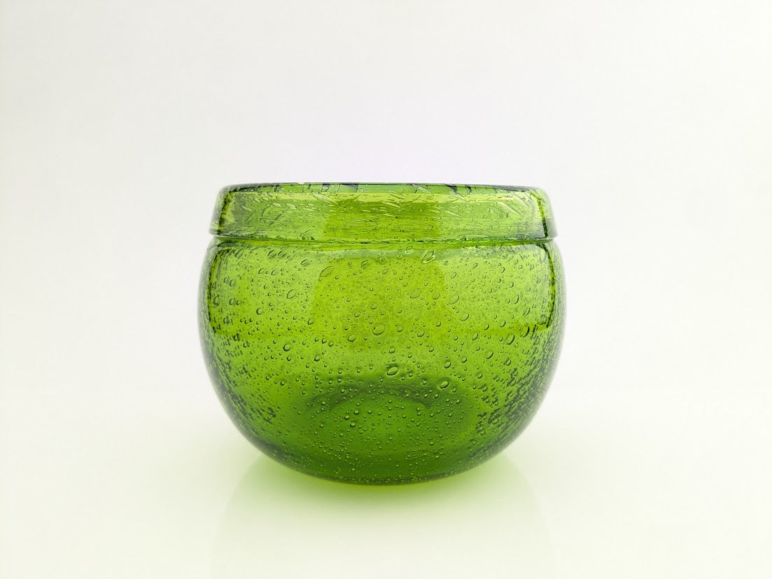 Boda/ボダ Erik Hoglund/エリックホグラン グリーン カットサインあり フラワーベース ベース 花瓶 H10cm