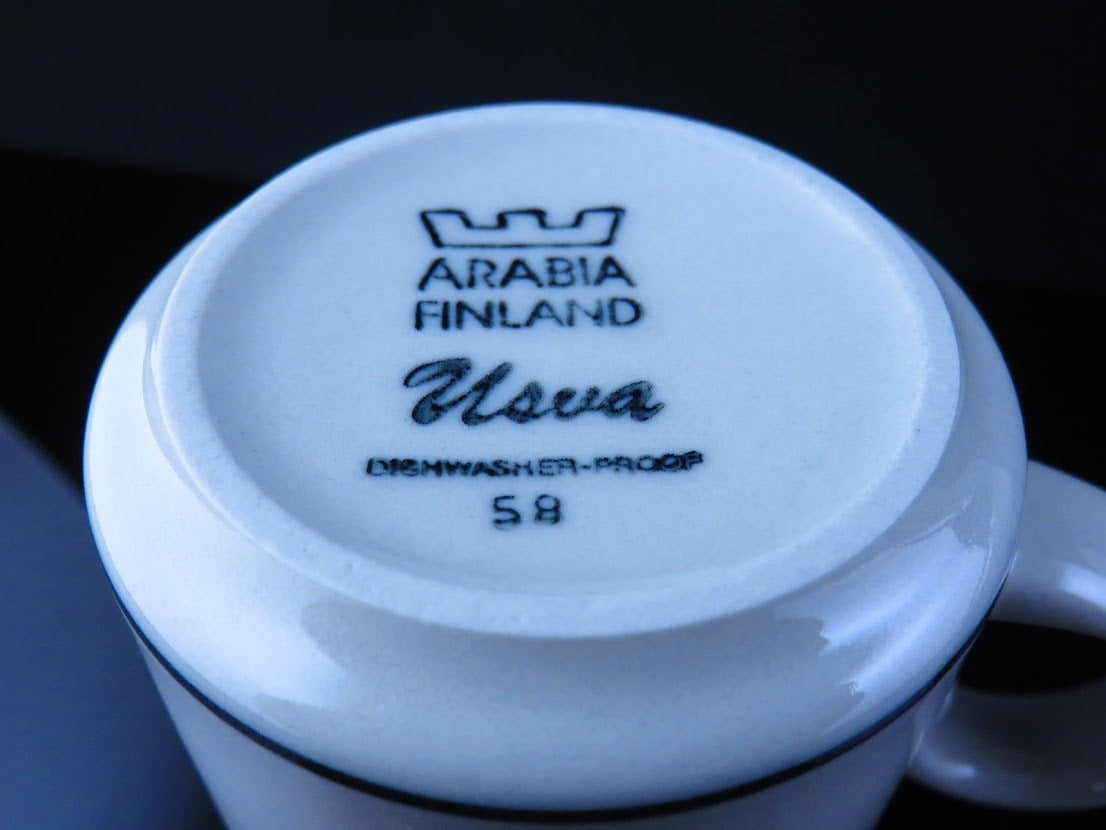 ARABIA/アラビア Usva/ウスヴァ デミタスカップ&ソーサー