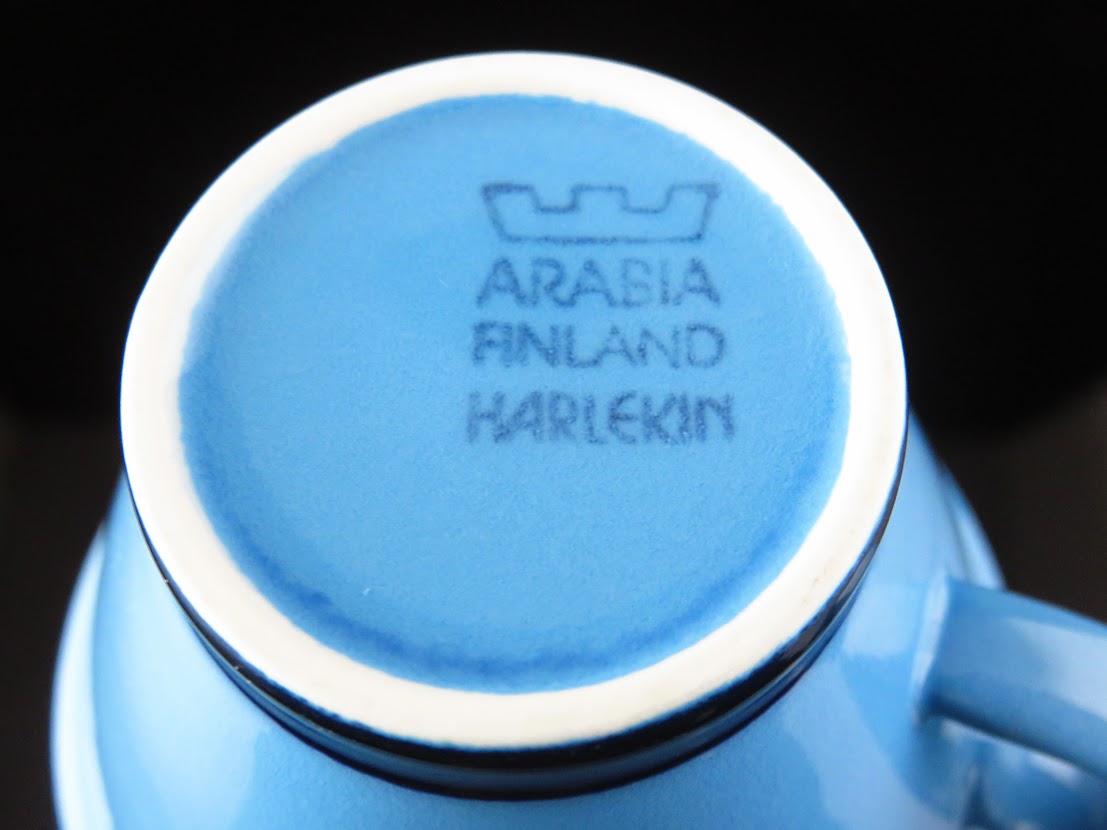ARABIA/アラビア Harlekin/ハレキン コーヒーカップ&ソーサー Inkeri Leivo/インケリ・レイヴォ 超美品